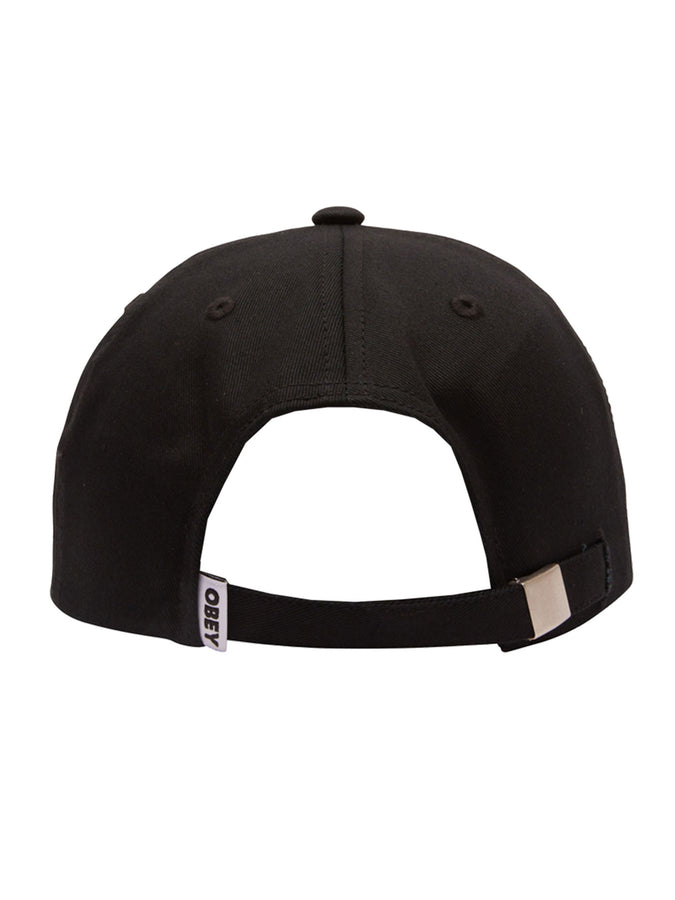 Obey Icon Patch 6 Panel Strapback Hat | BLACK (BLK)