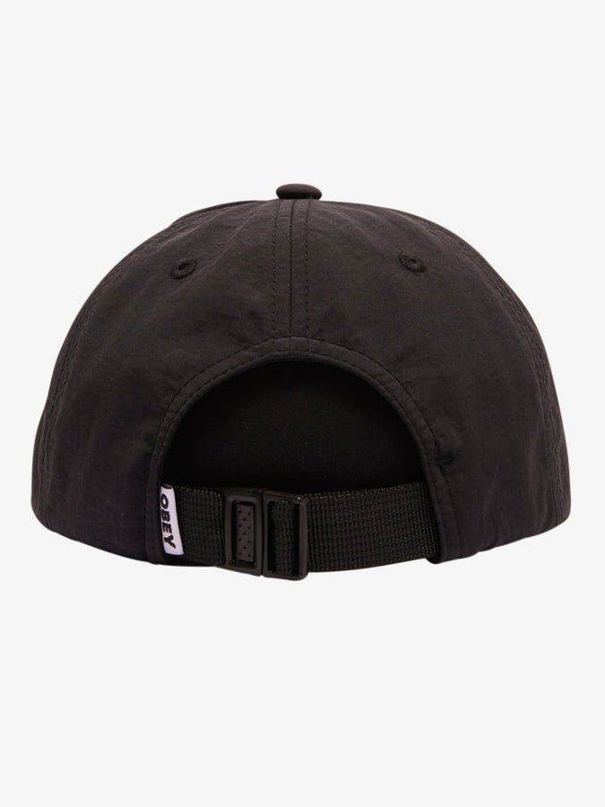 Obey Lowercase Nylon Strapback Hat | BLACK (BLK)