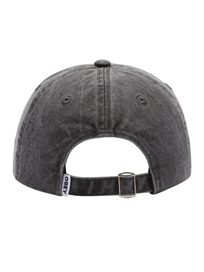 Obey Bold 6 Panel Strapback Hat Spring 2026 | PIGMENT BLACK (BLK)