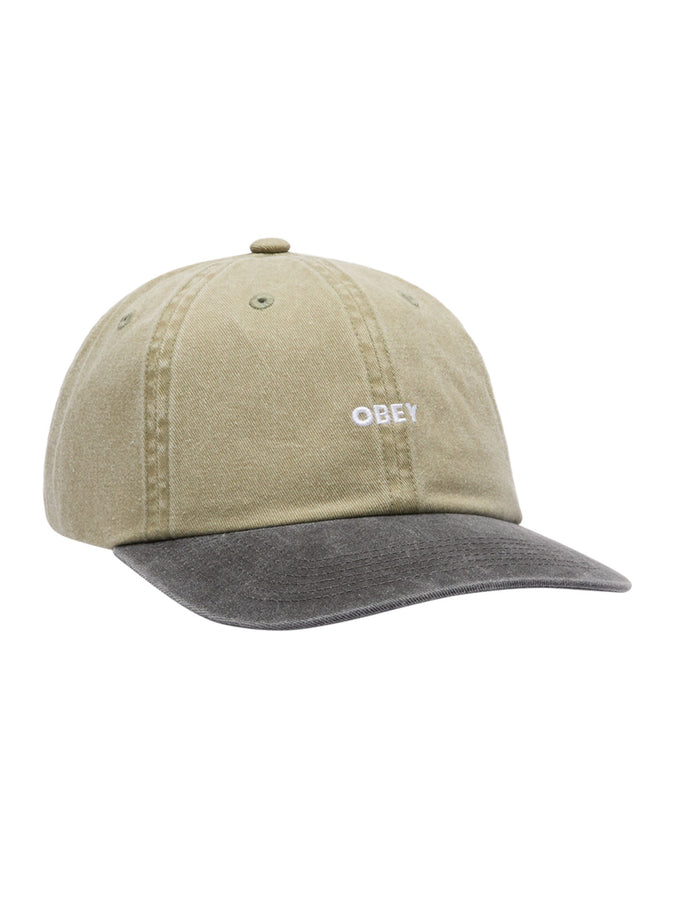 Obey Pigment Bold 6 Panel Strapback Hat | KHAKI MULTI