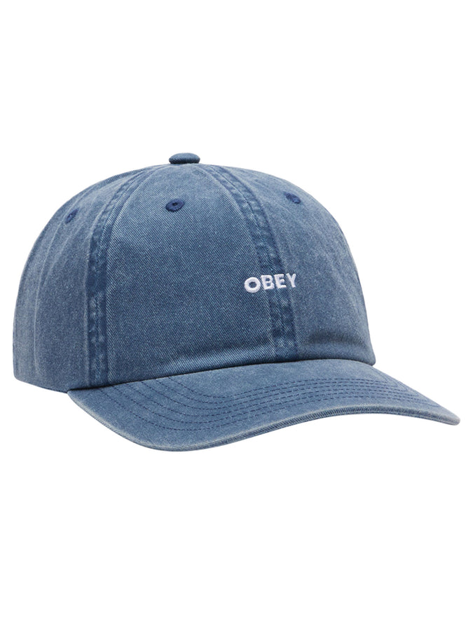 Obey Pigment Bold 6 Panel Strapback Hat | NAVY 