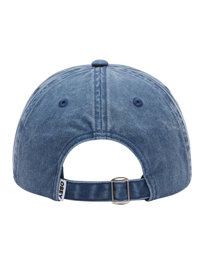 Obey Pigment Bold 6 Panel Strapback Hat | NAVY
