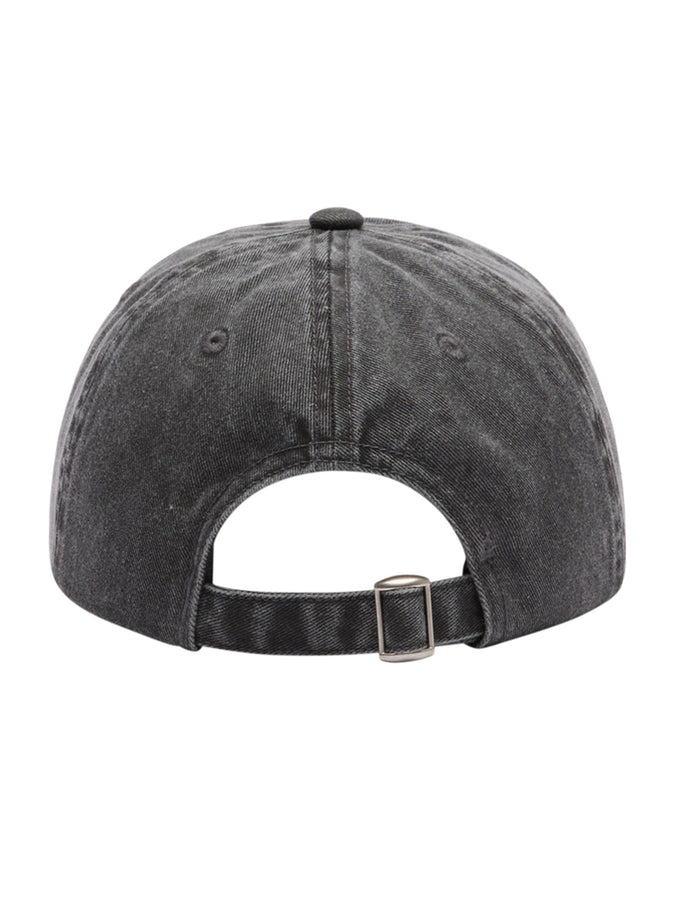 Obey Pigment Headlines 6 Panel Strapback Hat | BLACK