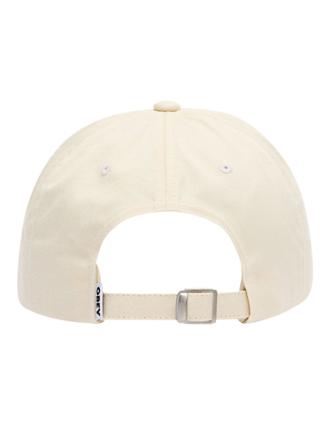 Obey Bold Curve 6 Panel Strapback Hat Spring 2026 | UNBLEACHED (UBL)