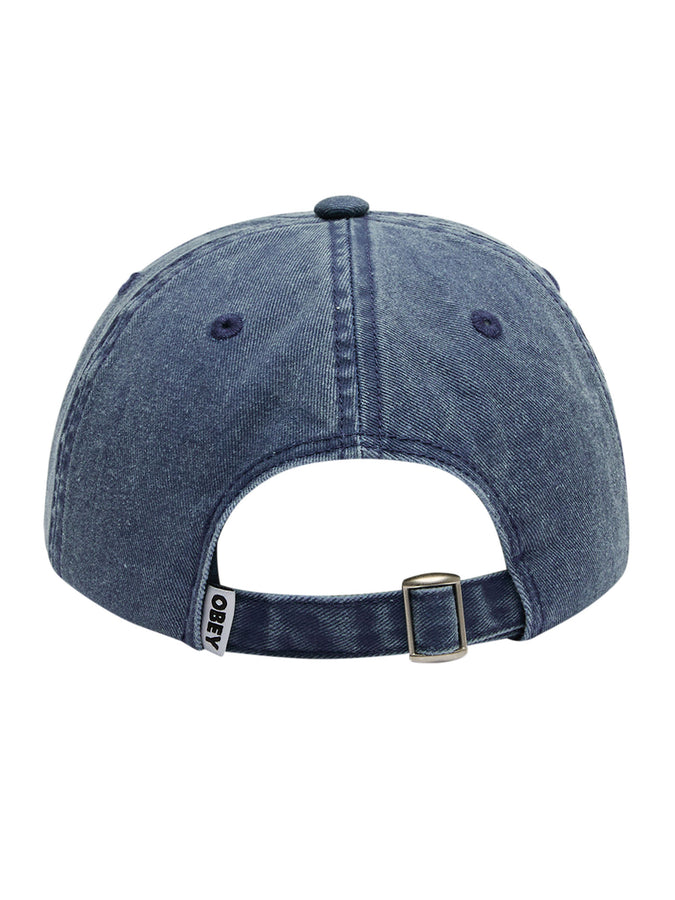Obey Slanted 6 Panel Strapback Hat | PIGMENT NAVY (NVY)