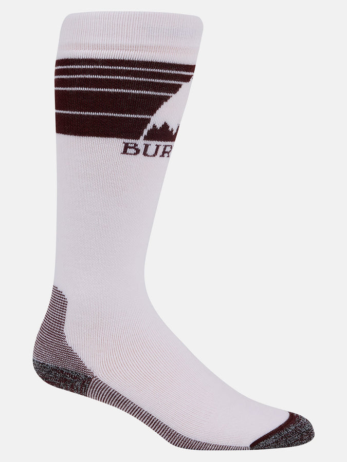 Burton Emblem Midweight Snowboard Socks 2024 | STOUT WHITE (100)