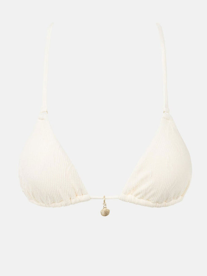 Rhythm Leilani Slide Tri Bikini Bottom Holiday 2025 | VINTAGE WHITE