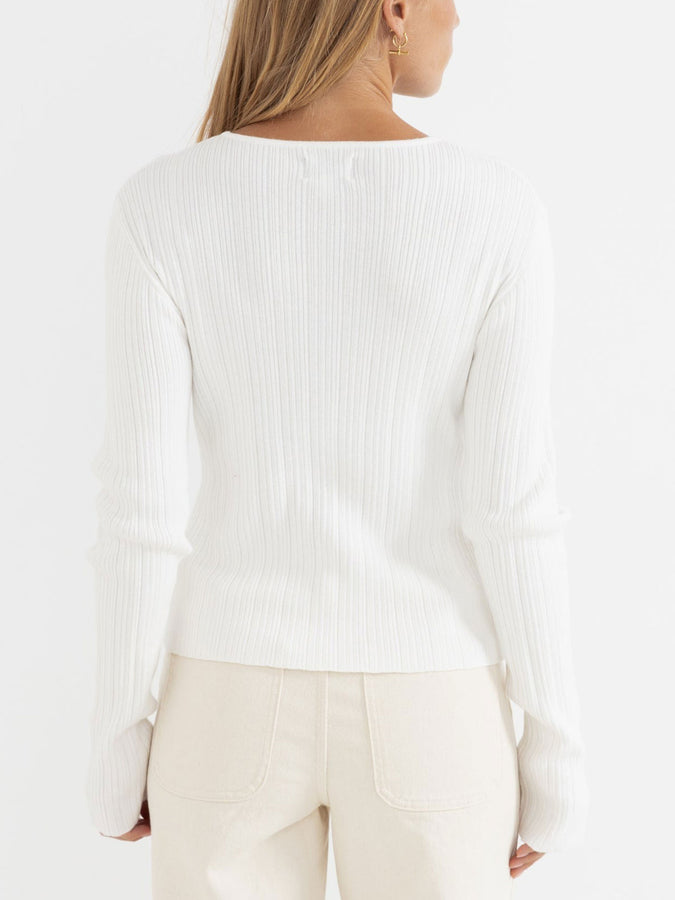 Rhythm Essential Knit Sweater Holiday 2025 | WHITE