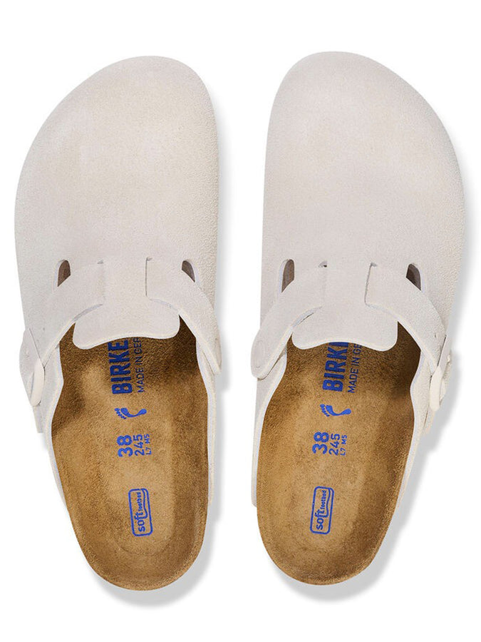 Birkenstock Boston Soft Footbed Suede N Shoes Spring 2024 | ANTIQUE WHITE