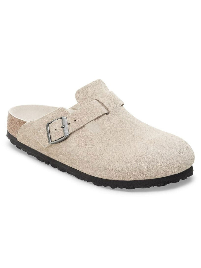 Birkenstock Boston Soft Footbed Suede N Oyster Shoes Fall 2025 | OYSTER