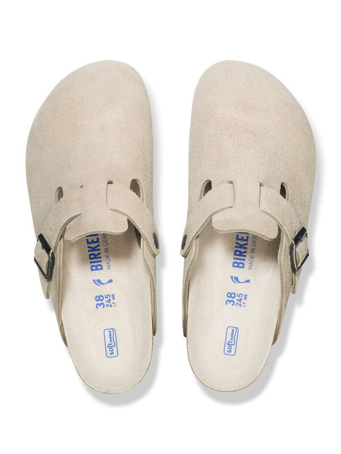 Birkenstock Boston Soft Footbed Suede N Oyster Shoes Fall 2025 | OYSTER