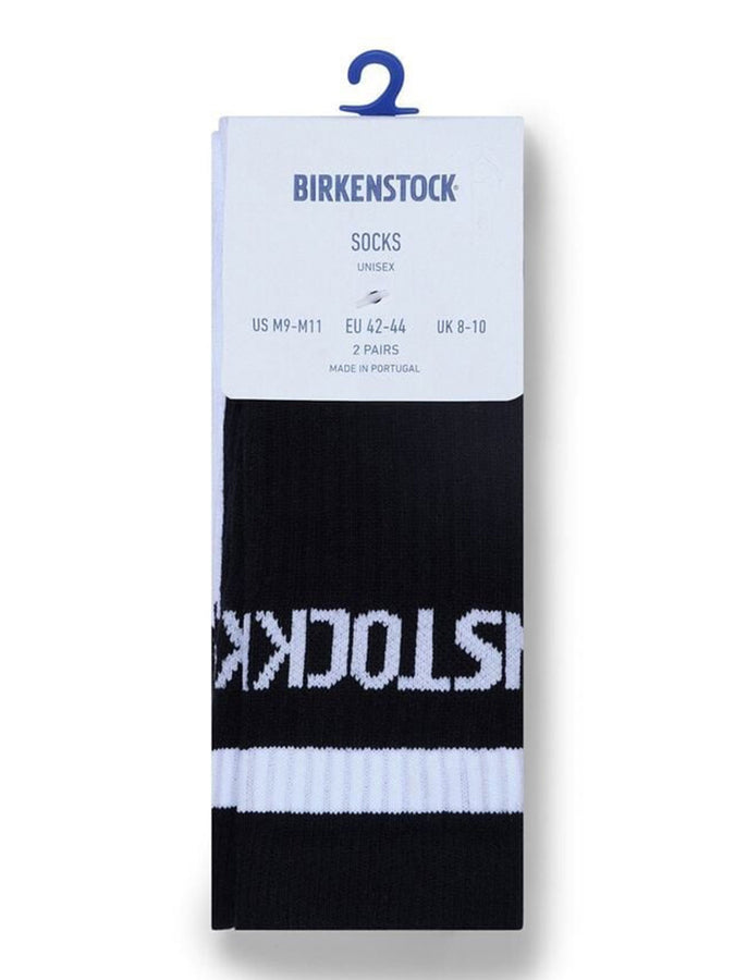 Birkenstock Cotton Stripe Bundle 2 Pack Blk/Wht Socks Fall 25 | BLACK/WHITE