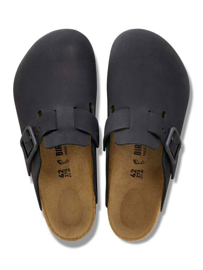 Birkenstock Boston Wire Buckle Nubuck R Black Shoes Summer 2026 | BLACK