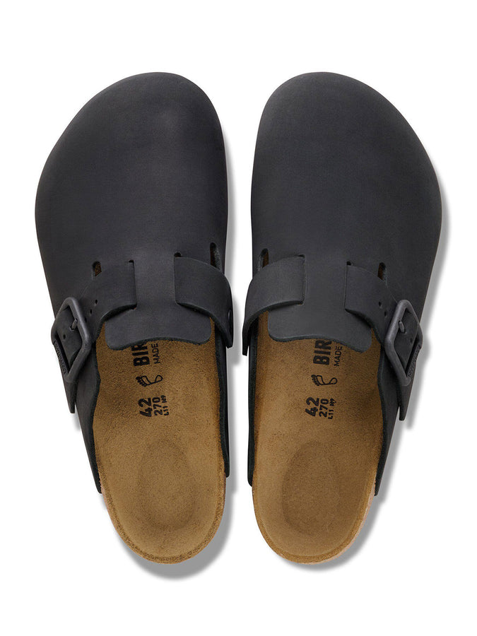 Birkenstock Boston Wire Buckle Nubuck R Black Shoes Spring 2026 | BLACK