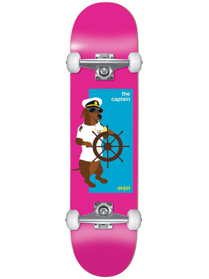 Enjoi The Captain First Push 7.25 Complete Skateboard | PINK MID