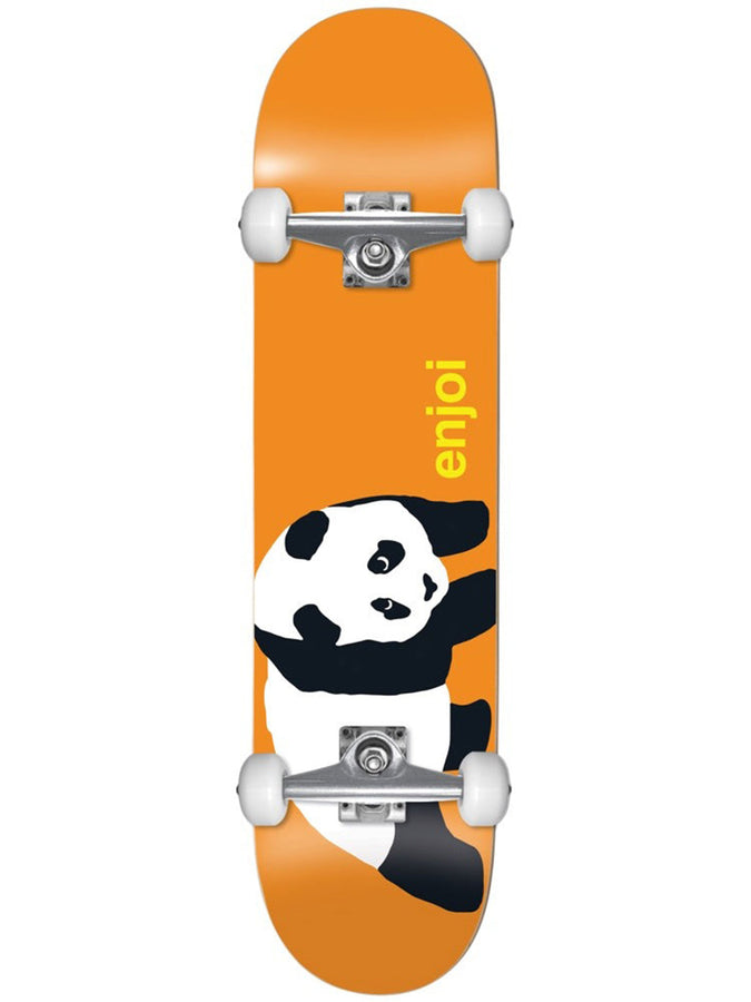 Enjoi Nbd Panda Resin Soft Wheels 7.75 Complete Skateboard | ORANGE