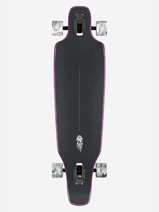 Globe Outlier Purple Flames 36'' Complete Longboard | PURPLE FLAMES