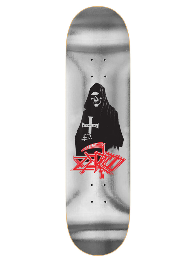 Zero x Pleasures Reaper 8.25'' Skateboard Deck | SILVER FOIL