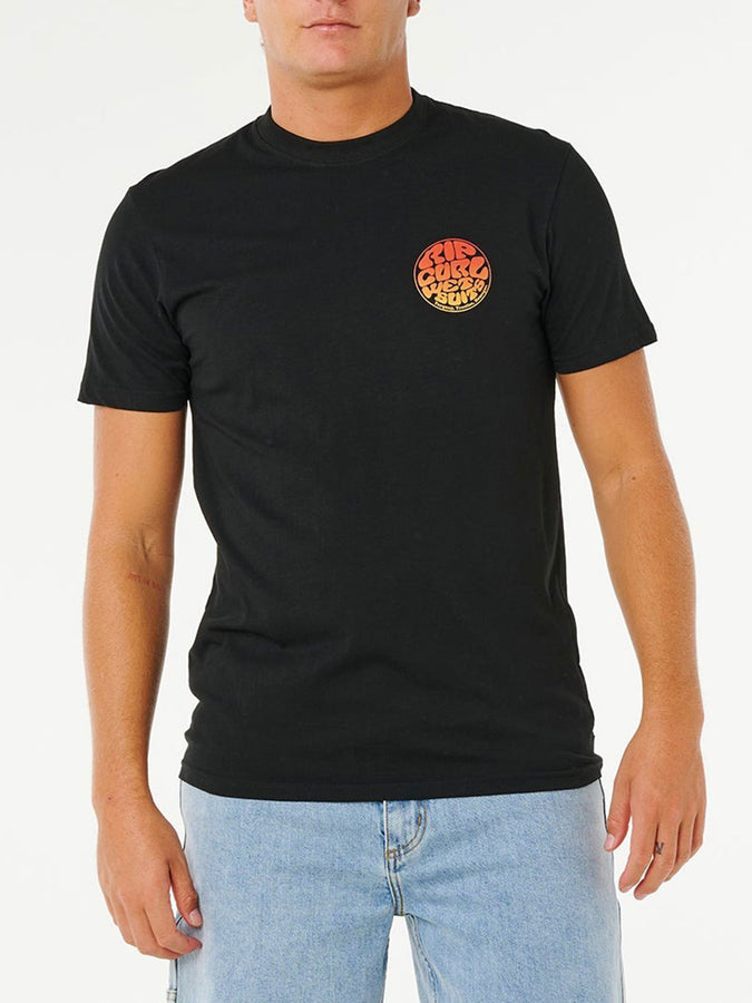 Rip Curl Wettie Passage Icon T-Shirt Spring 2026 | BLACK (0090)