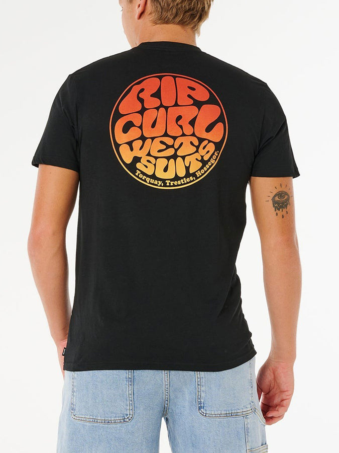 Rip Curl Wettie Passage Icon T-Shirt Spring 2026 | BLACK (0090)