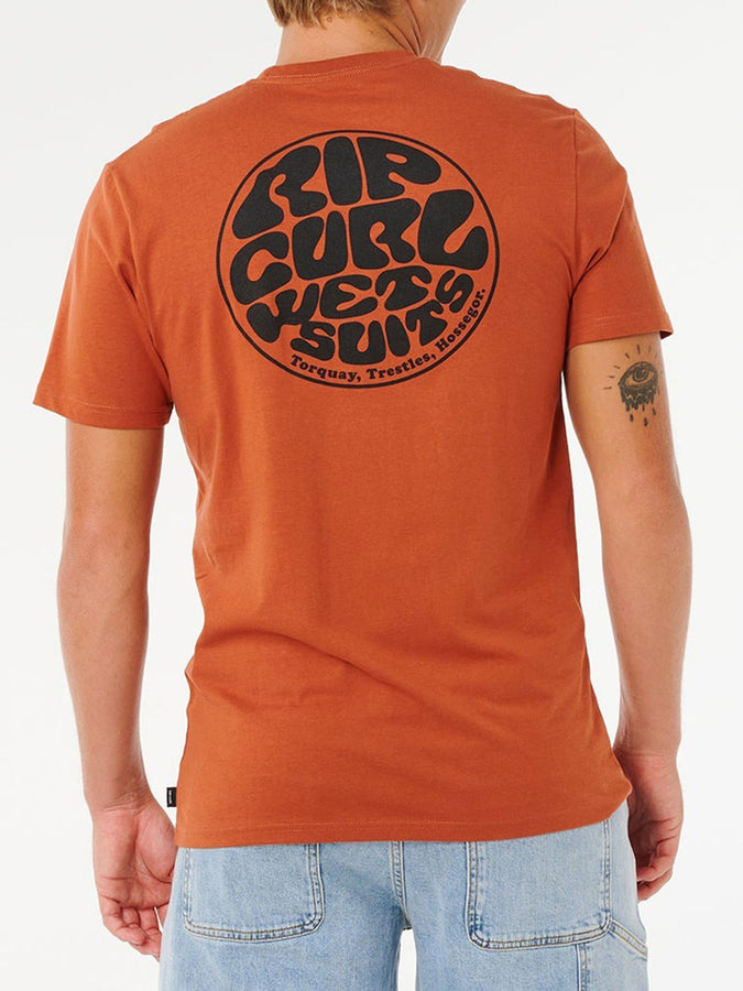 Rip Curl Wettie Passage Icon T-Shirt Spring 2026 | BAKED CLAY (8643)