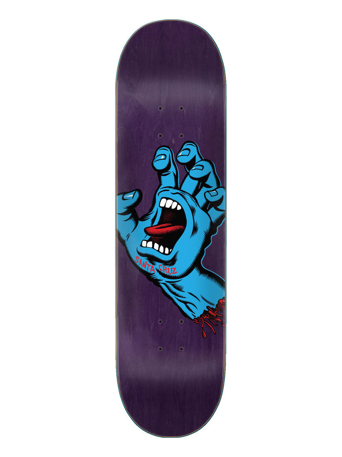 Santa Cruz Screaming Hand 8.375'' Skateboard Deck | PURPLE
