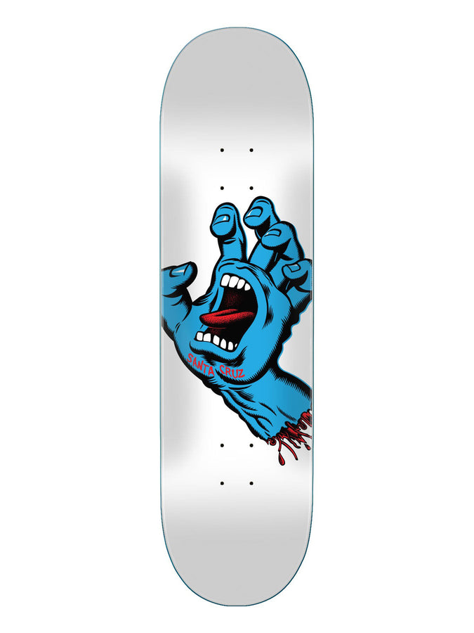 Santa Cruz Screaming Hand 8.25'' Skateboard Deck | WHITE