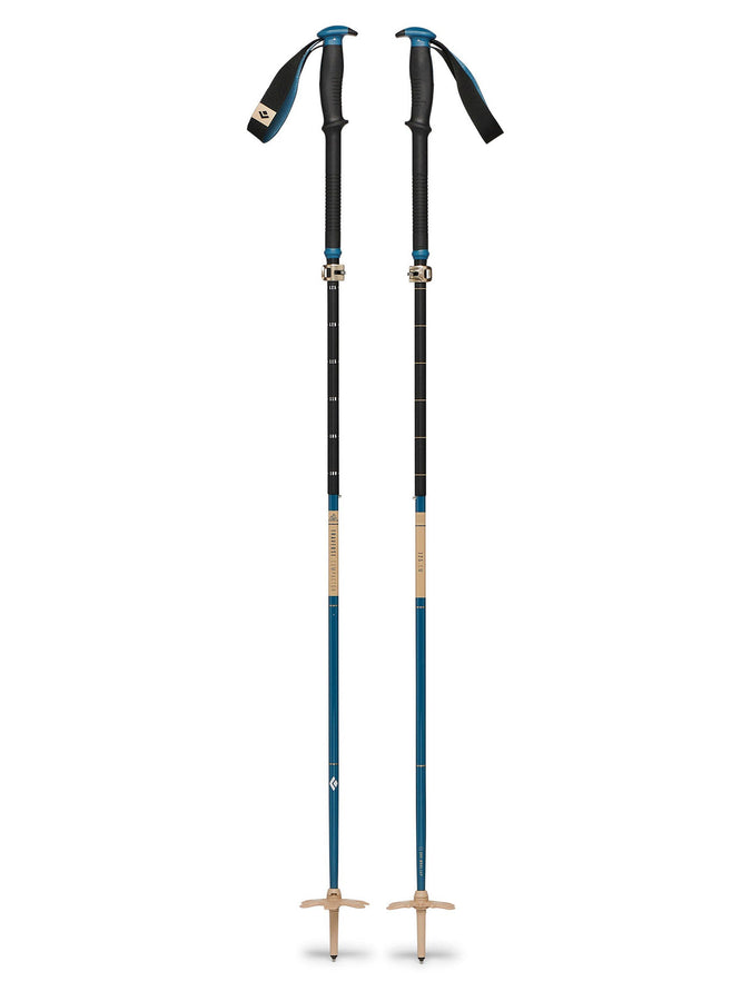 Black Diamond Splitpboard Traverse Compactor Ski Poles | CREEK BLUE (4064)