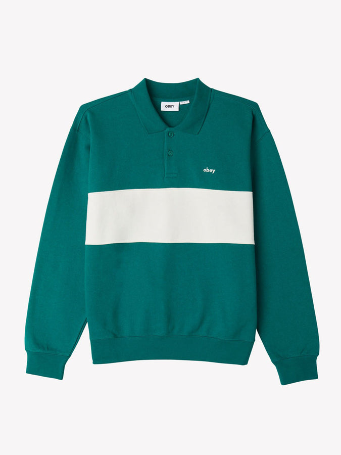 Obey Brodwick Long Sleeve Polo Spring 2024 | AVENTURINE GREEN (ATG)