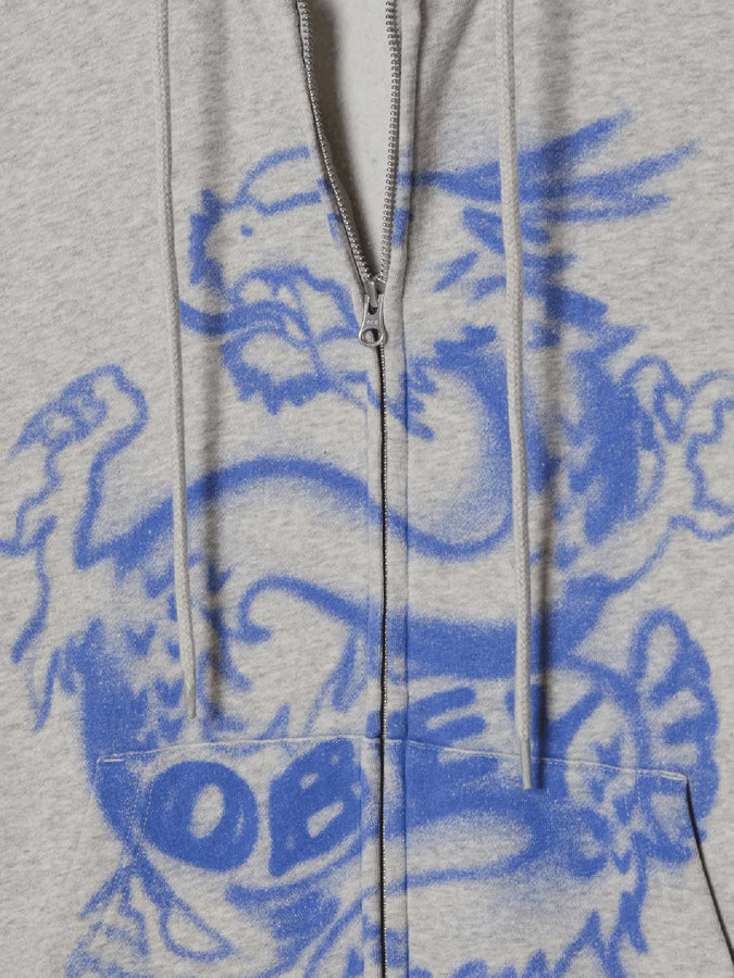 Obey Draco Zip Hoodie Fall 2026 | DUSTY ASH GREY (DAG)