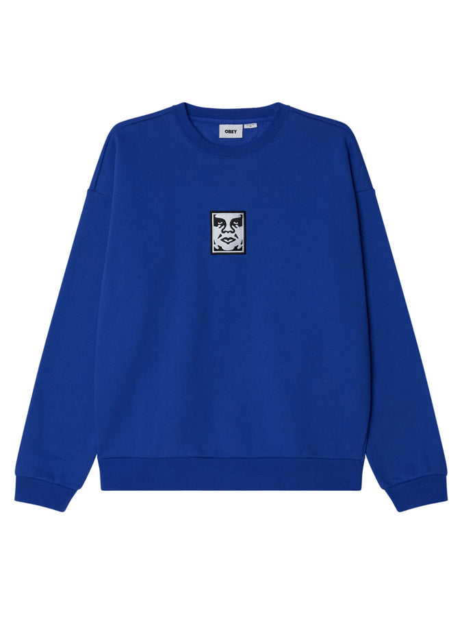 Obey Icon Extra Heavy II Crewneck Sweatshirt Fall 2025 | DAZZLING BLUE
