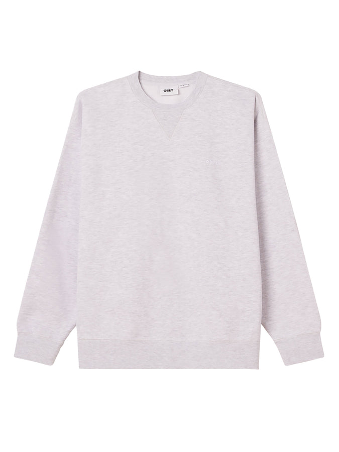 Obey Established Works Bold II Crewneck Sweatshirt Spring 2026 | ASH GREY (AGRY)