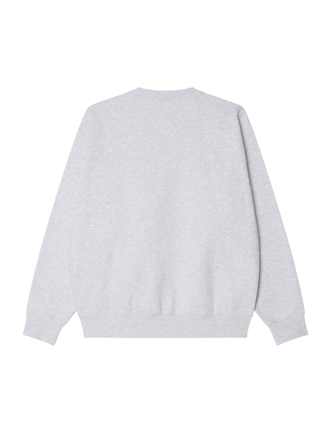 Obey Headline Crewneck Sweatshirt Fall 2025 | ASH GREY