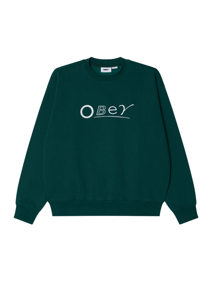 Obey Headline Crewneck Sweatshirt Fall 2025 | BOTANICAL GARDEN