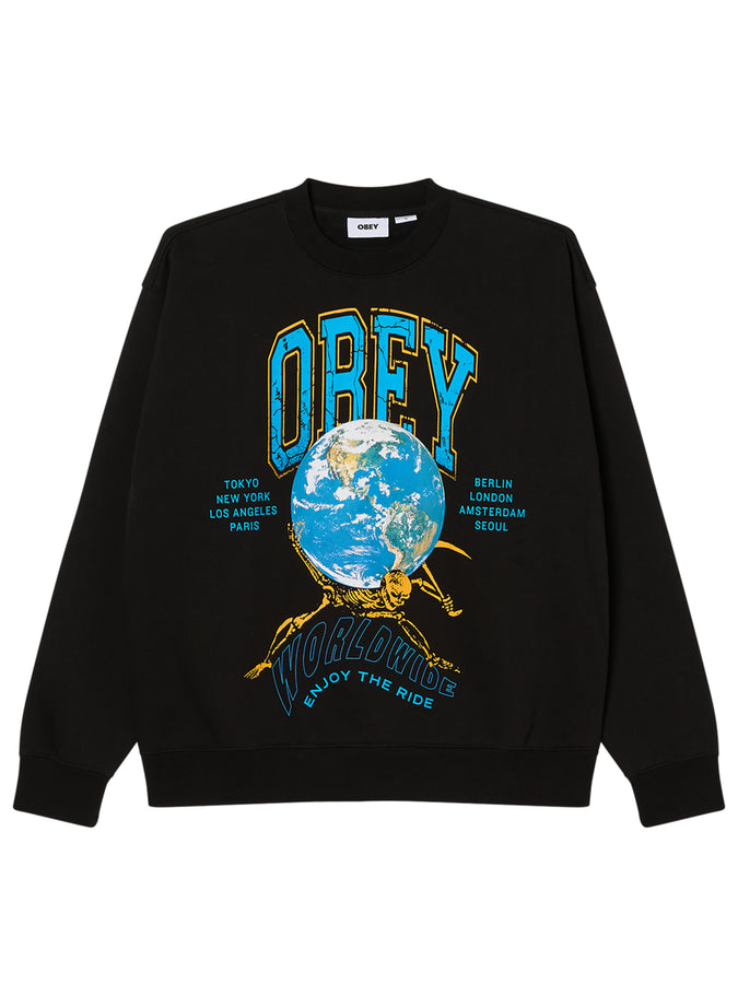 Obey Enjoy The Ride Crewneck Sweatshirt Fall 2026 | BLACK (BLK)
