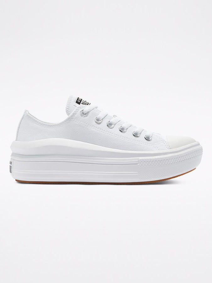 Converse Colour Chuck Taylor All Star Move Low White Shoes | WHITE/WHITE/WHITE