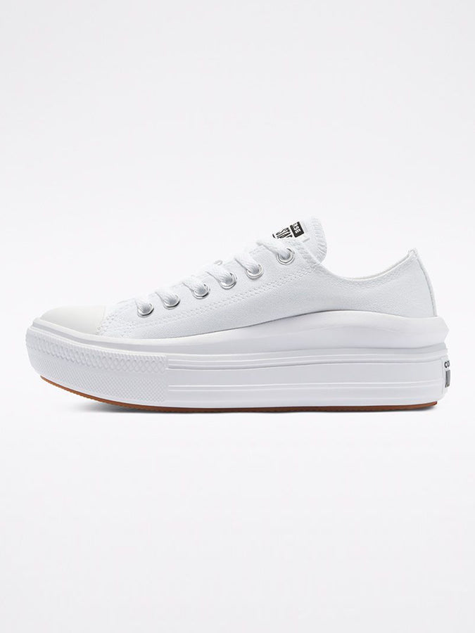 Converse Colour Chuck Taylor All Star Move Low White Shoes | WHITE/WHITE/WHITE
