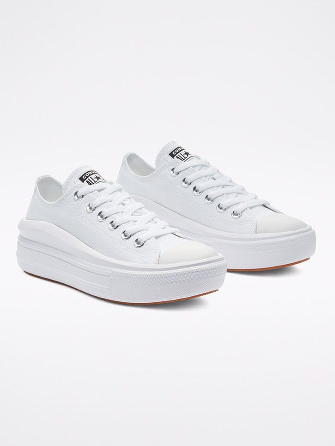 Converse Colour Chuck Taylor All Star Move Low White Shoes | WHITE/WHITE/WHITE