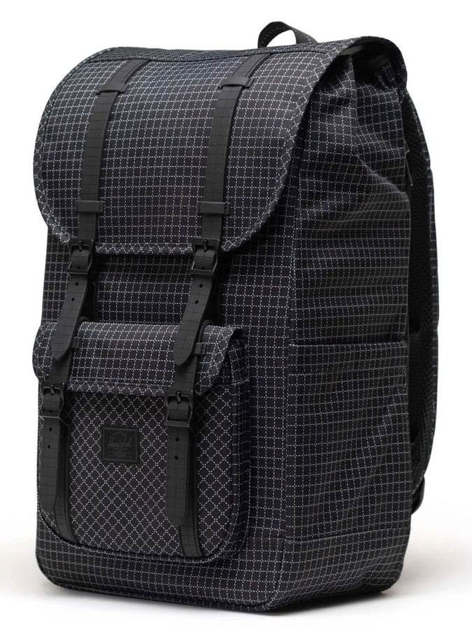 Herschel Little America Backpack | GRID BLACK (06813)