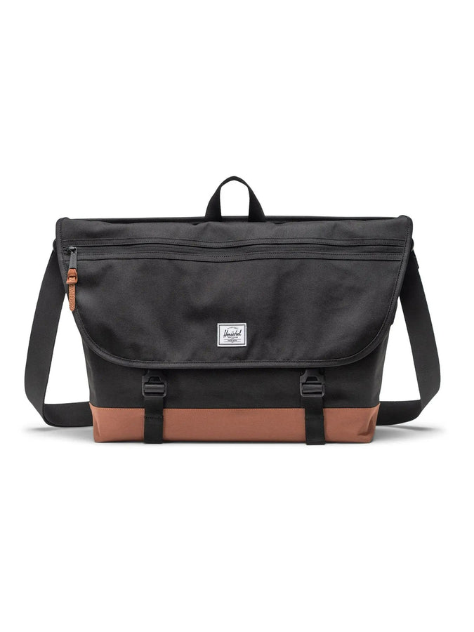 Herschel Cove Messenger Bag | BLACK/SADDLE BROWN (04735)