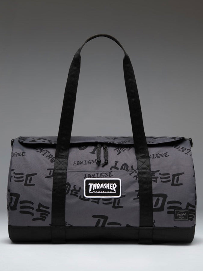 Herschel x Thrasher Skate Nylon Duffle Bag Fall 2026 | ASPHALT/BLACK DESTROY (07817)