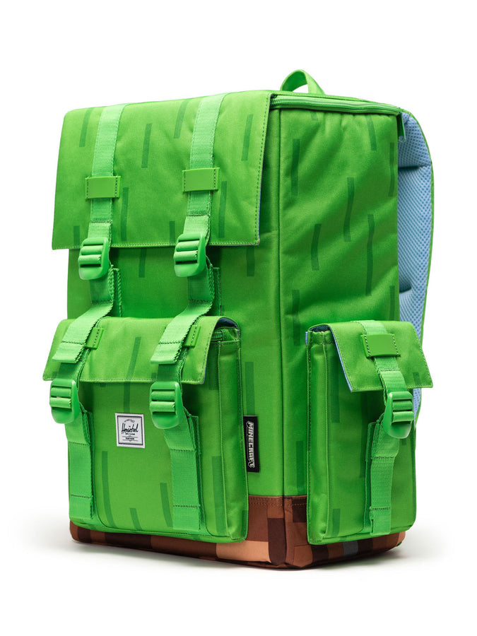 Herschel x Minecraft Little America Cube Backpack | GRASS BLOCK (07875)
