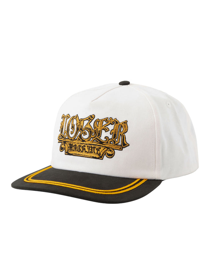 Loser Machine Plaque Snapback Hat | WHITE/BLACK
