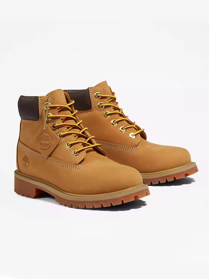 Timberland Fall 2023 Premium 6-Inch Waterproof Kids Boots | WHEAT NUBUCK