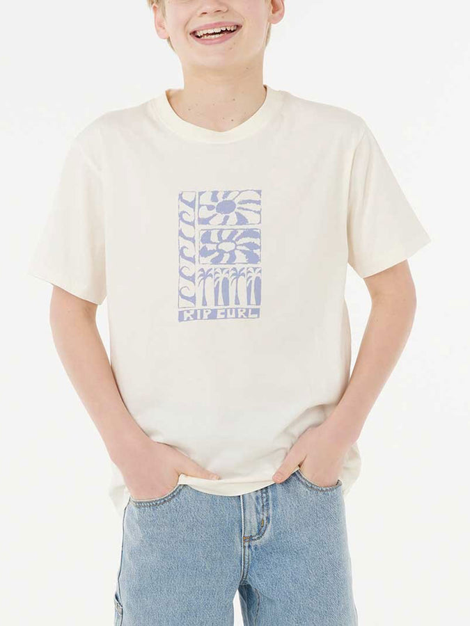 Rip Curl AOTS Ty Stacked T-Shirt Fall 2025 | BONE (3021)