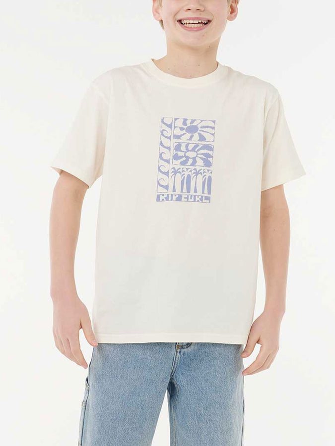 Rip Curl AOTS Ty Stacked T-Shirt Fall 2025 | BONE (3021)