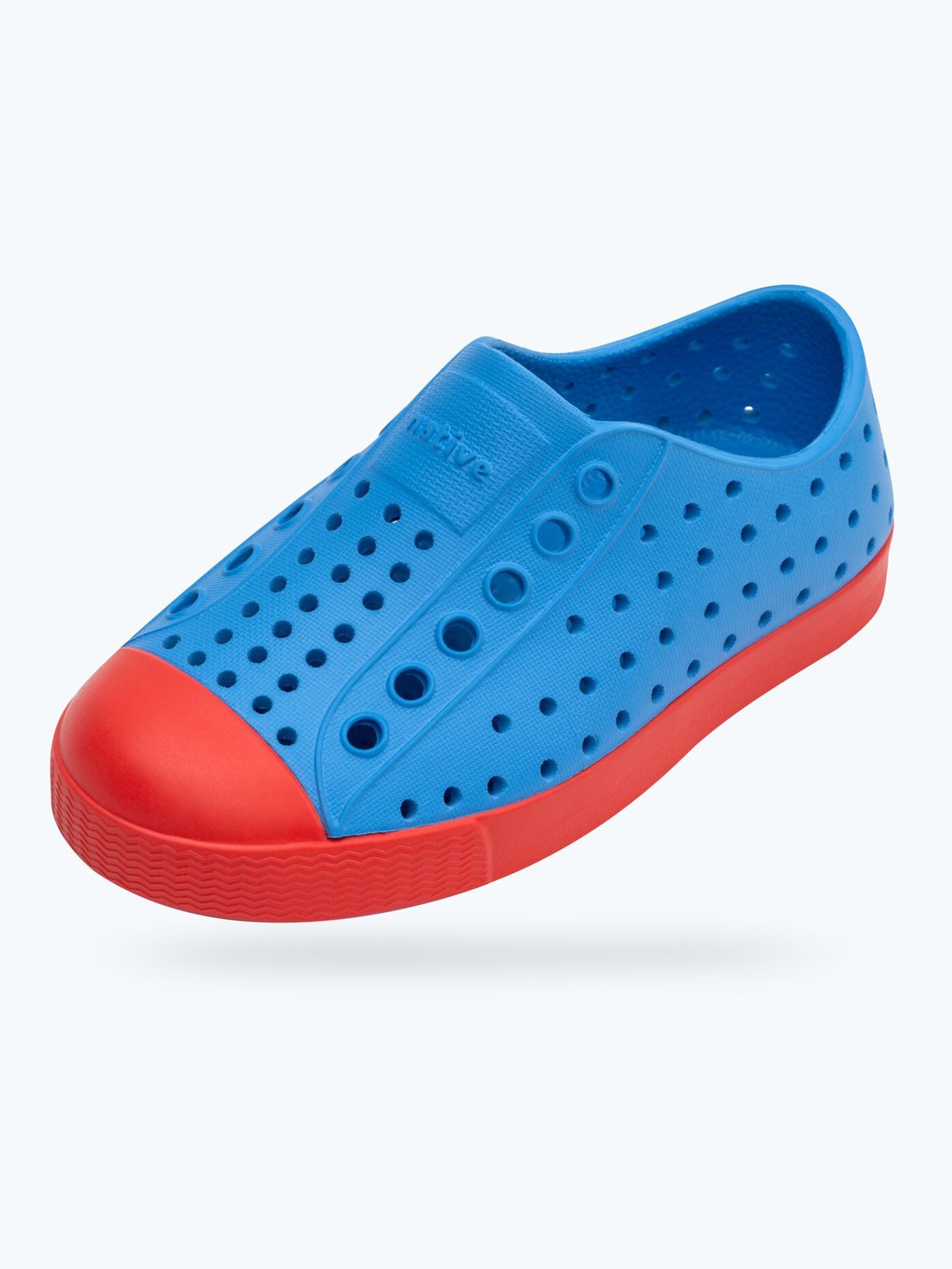 Native Jefferson Resting Blue/Hyper Red Shoes | EMPIRE