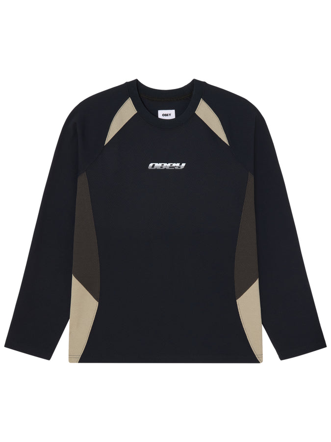 Obey Delta Long Sleeve T-Shirt Fall 2026 | BLACK MULTI (BKM)