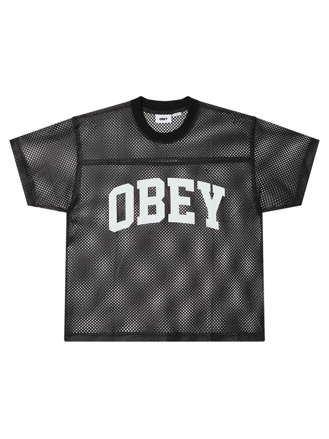 Obey Collegiate Practice Jersey T-Shirt Spring 2026 | BLACK (BLK)
