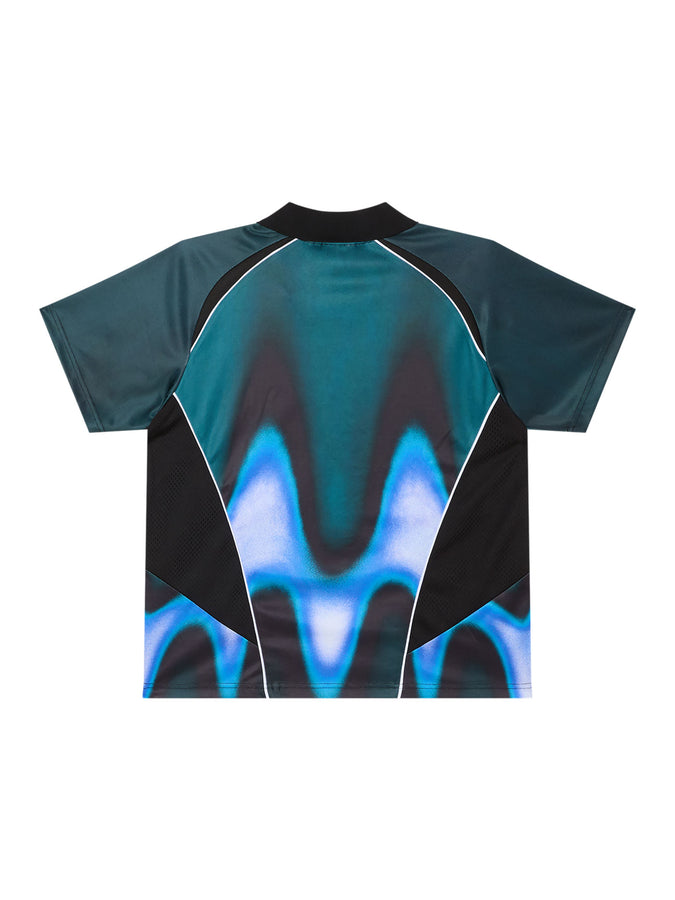 Obey Blurred Soccer Jersey T-Shirt Spring 2026 | DARK TEAL MULTI (DTL)